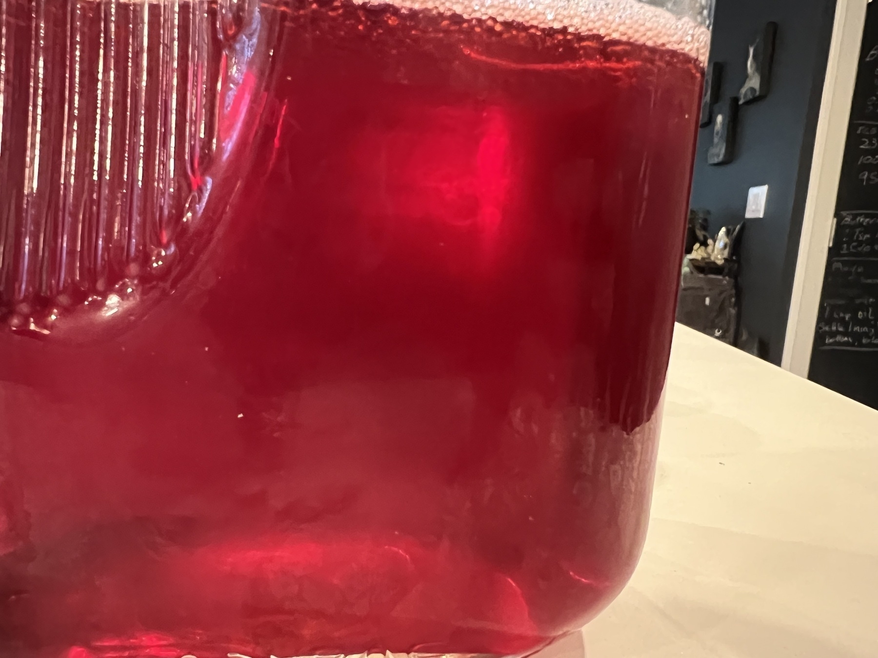 Clarified cranberry tonic one to one symple syrup